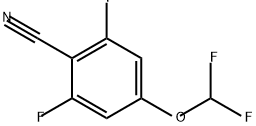 Benzonitrile, 4-(difluoromethoxy)-2-fluoro-6-iodo- Structure