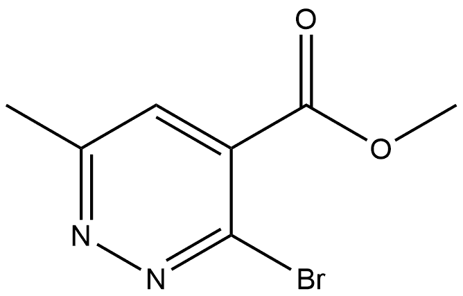 Methyl 3-bromo-6-methyl-4-pyridazinecarboxylate 구조식 이미지