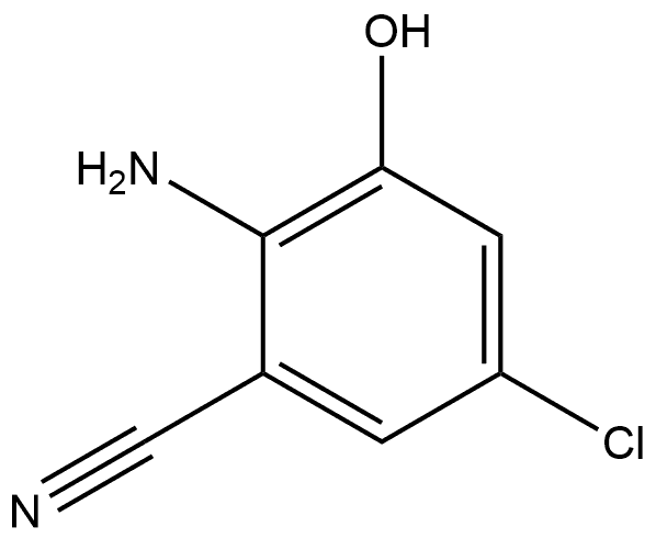 2-Amino-5-chloro-3-hydroxy-benzonitrile 구조식 이미지