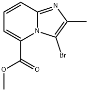 methyl 3-bromo-2-methylimidazo[1,2-a]pyridine-5-carboxylate Structure