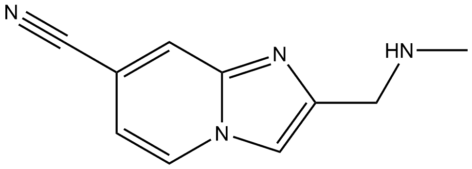 2-((methylamino)methyl)imidazo[1,2-a]pyridine-7-carbonitrile Structure