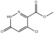 3-Pyridazinecarboxylic acid, 4-chloro-1,6-dihydro-6-oxo-, methyl ester 구조식 이미지