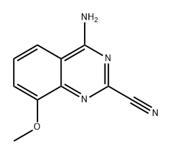 4-amino-8-methoxyquinazoline-2-carbonitrile Structure