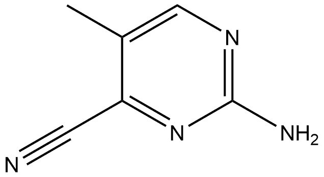2-Amino-5-methylpyrimidine-4-carbonitrile Structure