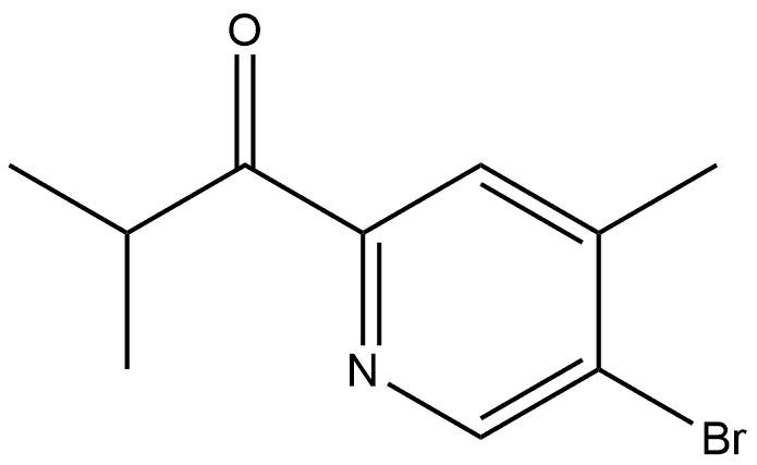 1-(5-Bromo-4-methyl-2-pyridinyl)-2-methyl-1-propanone Structure