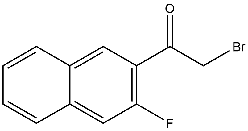 2-Bromo-1-(3-fluoro-2-naphthalenyl)ethanone Structure