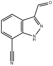 3-formyl-1H-indazole-7-carbonitrile Structure