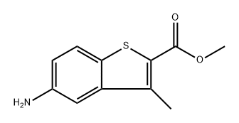 methyl 5-amino-3-methylbenzo[b]thiophene-2-carboxylate Structure