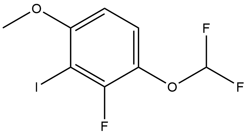 1-(Difluoromethoxy)-2-fluoro-3-iodo-4-methoxybenzene Structure