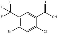 4-Bromo-2-chloro-5-(trifluoromethyl)benzoic acid Structure