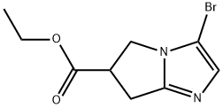 Ethyl 3-bromo-6,7-dihydro-5H-pyrrolo[1,2-a]imidazole-6-carboxylate Structure