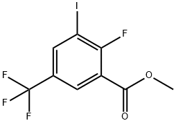 Methyl 2-fluoro-3-iodo-5-(trifluoromethyl)benzoate Structure