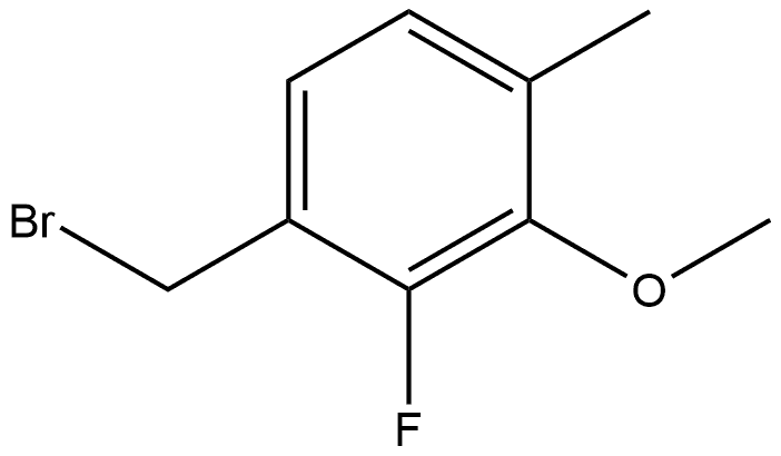 1-(Bromomethyl)-2-fluoro-3-methoxy-4-methylbenzene Structure