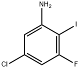 Benzenamine, 5-chloro-3-fluoro-2-iodo- 구조식 이미지