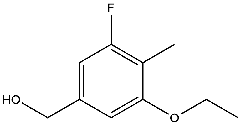 3-Ethoxy-5-fluoro-4-methylbenzenemethanol Structure