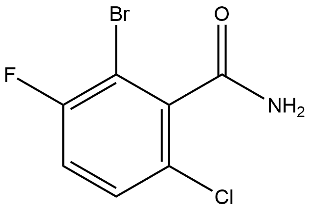 2-Bromo-6-chloro-3-fluorobenzamide Structure