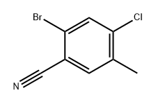 Benzonitrile, 2-bromo-4-chloro-5-methyl- 구조식 이미지