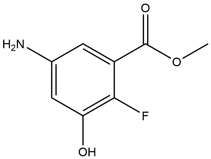 Methyl 5-amino-2-fluoro-3-hydroxybenzoate Structure