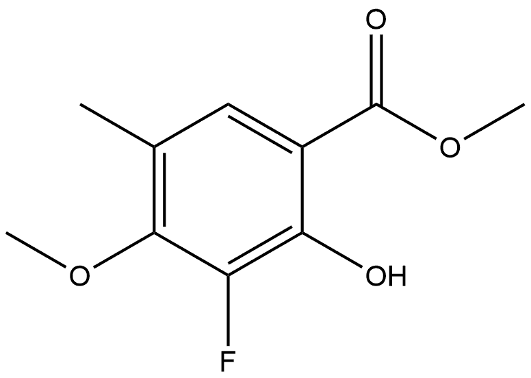 Methyl 3-fluoro-2-hydroxy-4-methoxy-5-methylbenzoate Structure