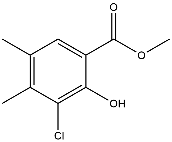 Methyl 3-chloro-2-hydroxy-4,5-dimethylbenzoate Structure