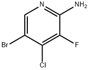 5-bromo-4-chloro-3- fluoro-2-Pyridinamine Structure