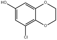 1,4-Benzodioxin-6-ol, 8-chloro-2,3-dihydro- 구조식 이미지