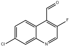 4-Quinolinecarboxaldehyde, 7-chloro-3-fluoro- Structure