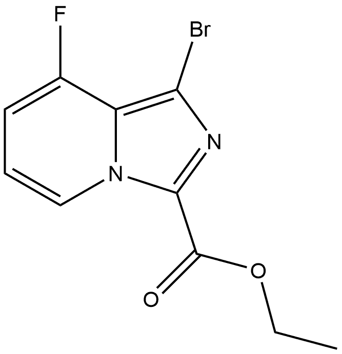 ethyl 1-bromo-8-fluoroimidazo[1,5-a]pyridine-3-carboxylate Structure