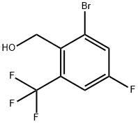 (2-bromo-4-fluoro-6-(trifluoromethyl)phenyl)methanol Structure