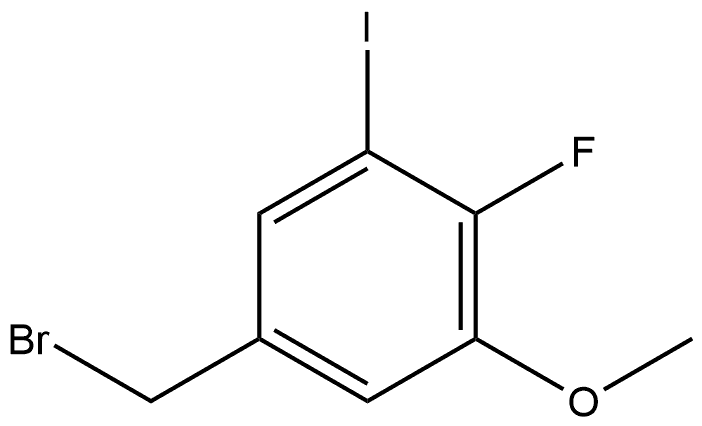 5-(Bromomethyl)-2-fluoro-1-iodo-3-methoxybenzene Structure