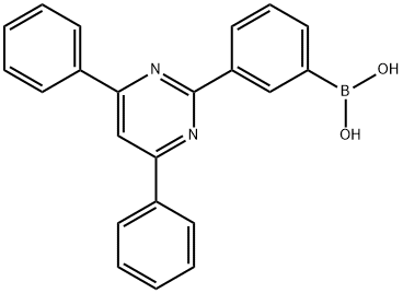 Boronic acid, B-[3-(4,6-diphenyl-2-pyrimidinyl)phenyl]- Structure