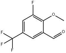 3-Fluoro-2-methoxy-5-(trifluoromethyl)benzaldehyde Structure