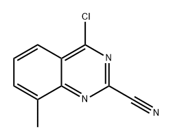 4-chloro-8-methylquinazoline-2-carbonitrile Structure