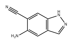1H-Indazole-6-carbonitrile, 5-amino- Structure