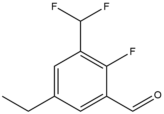 3-(difluoromethyl)-5-ethyl-2-fluorobenzaldehyde 구조식 이미지