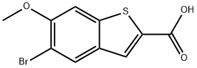 Benzo[b]thiophene-2-carboxylic acid, 5-bromo-6-methoxy- Structure