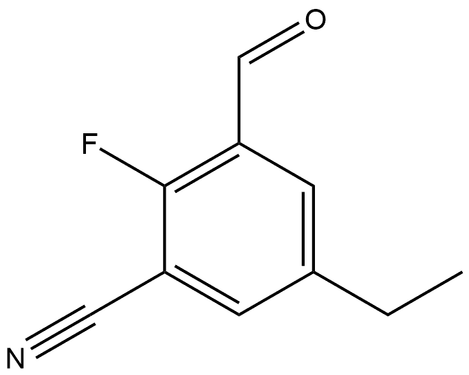 5-Ethyl-2-fluoro-3-formylbenzonitrile Structure