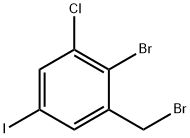 2-Bromo-3-chloro-5-iodobenzyl bromide Structure