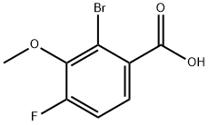 2-Bromo-4-fluoro-3-methoxybenzoic acid Structure