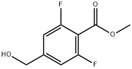 Methyl 2,6-difluoro-4-(hydroxymethyl)benzoate 구조식 이미지