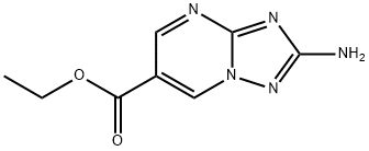 ethyl 2-amino-[1,2,4]triazolo[1,5-a]pyrimidine-6-carboxy late Structure