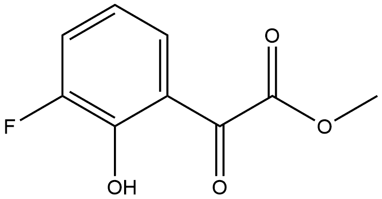 Methyl 3-fluoro-2-hydroxy-α-oxobenzeneacetate Structure