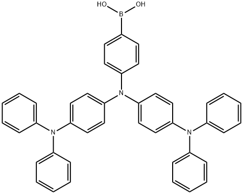 Boronic acid, B-[4-[bis[4-(diphenylamino)phenyl]amino]phenyl]- Structure