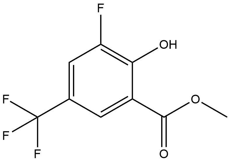 Methyl 3-fluoro-2-hydroxy-5-(trifluoromethyl)benzoate Structure