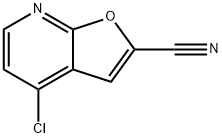 Furo[2,3-b]pyridine-2-carbonitrile, 4-chloro- Structure