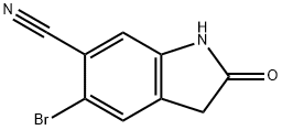 5-Bromo-2-oxo-2,3-dihydro-1H-indole-6-carbonitrile Structure