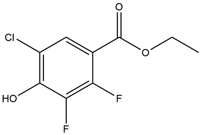 Ethyl 5-chloro-2,3-difluoro-4-hydroxybenzoate Structure