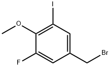 3-Fluoro-5-iodo-4-methoxybenzyl bromide Structure