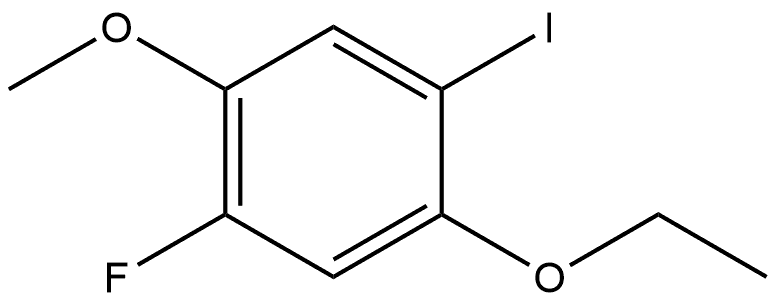 1-Ethoxy-5-fluoro-2-iodo-4-methoxybenzene Structure