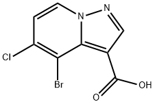 Pyrazolo[1,5-a]pyridine-3-carboxylic acid, 4-bromo-5-chloro- Structure